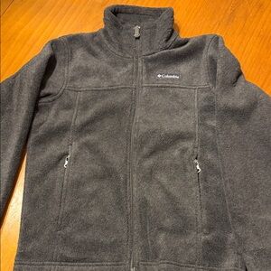 Columbia Charcoal Full-Zip Fleece Jacket